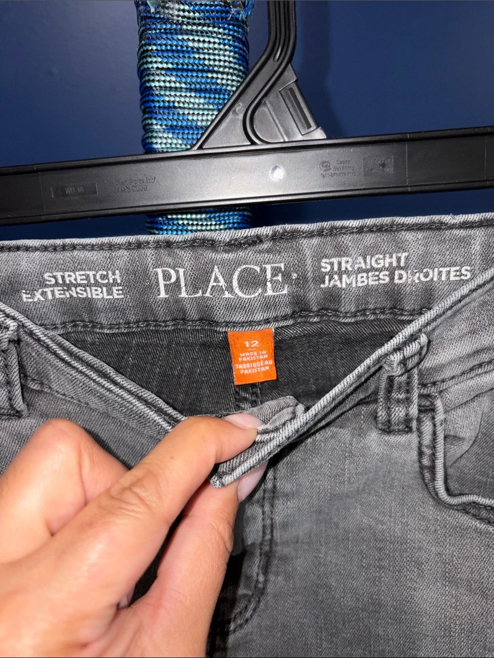 Children’s Place- Light Gray Straight Leg Jeans Size 12 Boys